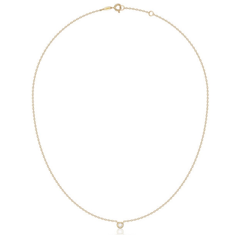 LUNNE (korean brand)
14K Diamond Essential Bezel Necklace (14K Gold) #LCN02 - Picture 11 of 15